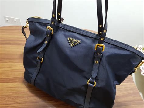 prada tessuto shopping tote navy blue|Prada totes for women.